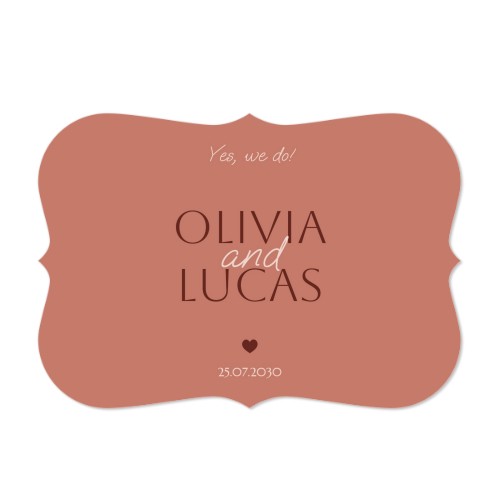 Faire-part 1 volet Accolades paysage 14,3 x 10 cm Faire-part 1 volet Accolades paysage 14,3 x 10 cm