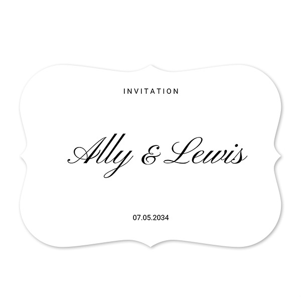 Enkla Fotokort med spetskant Liggande 14,3 x 10 cm