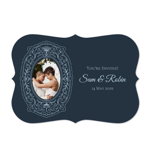 Faire-part 1 volet Accolades paysage 14,3 x 10 cm