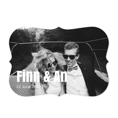 Faire-part 1 volet Accolades paysage 14,3 x 10 cm Faire-part 1 volet Accolades paysage 14,3 x 10 cm