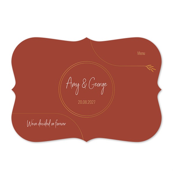 Single card with brackets Landscape 14,3 x 10 cm Single card with brackets Landscape 14,3 x 10 cm