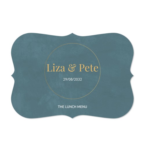 Single card with brackets Landscape 14,3 x 10 cm