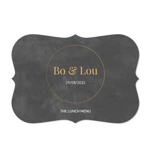 Single card with brackets Landscape 14,3 x 10 cm