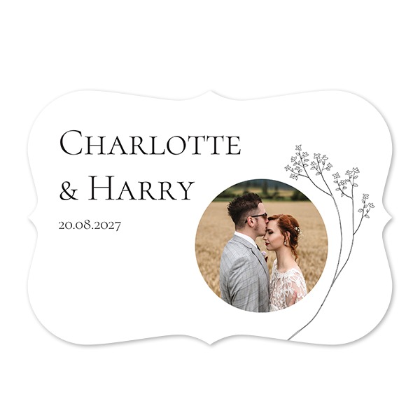 Enkle Fotokort spidse kanter Landskab 14,3 x 10 cm Enkle Fotokort spidse kanter Landskab 14,3 x 10 cm