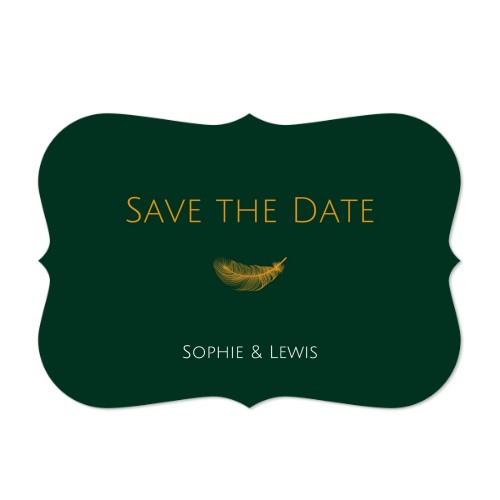 Enkle Fotokort spidse kanter Landskab 14,3 x 10 cm