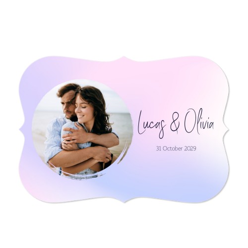 Fotokaart accolade liggend 14,3 x 10 cm