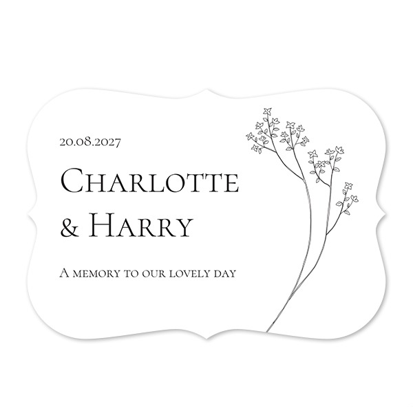 Fotokaart accolade liggend 14,3 x 10 cm