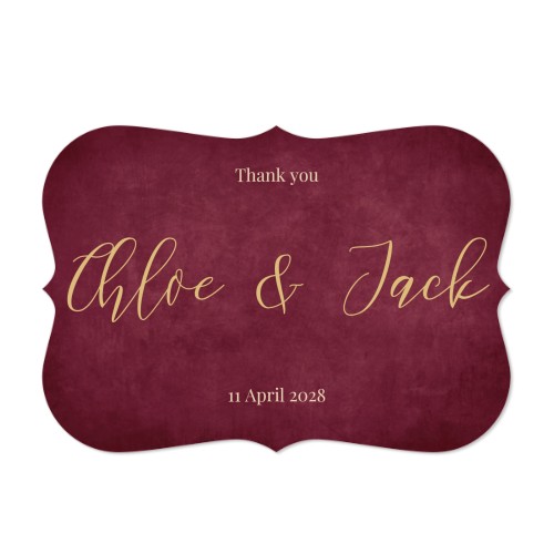 Faire-part 1 volet Accolades paysage 14,3 x 10 cm