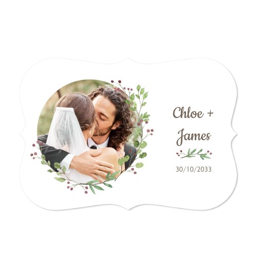 Single card with brackets Landscape 14,3 x 10 cm