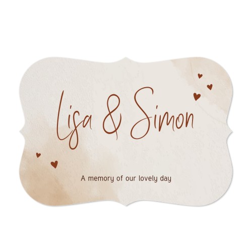 Single card with brackets Landscape 14,3 x 10 cm Single card with brackets Landscape 14,3 x 10 cm
