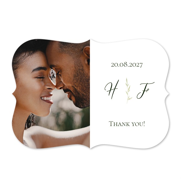 Enkle Fotokort med spisse kanter Liggende 14,3 x 10 cm