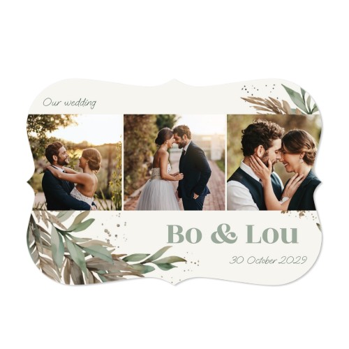 Single card with brackets Landscape 14,3 x 10 cm Single card with brackets Landscape 14,3 x 10 cm