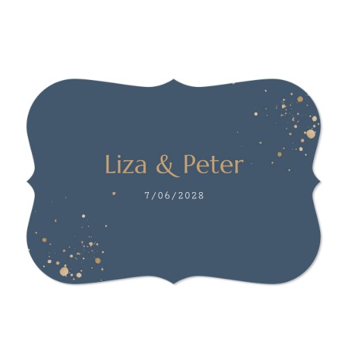 Faire-part 1 volet Accolades paysage 14,3 x 10 cm