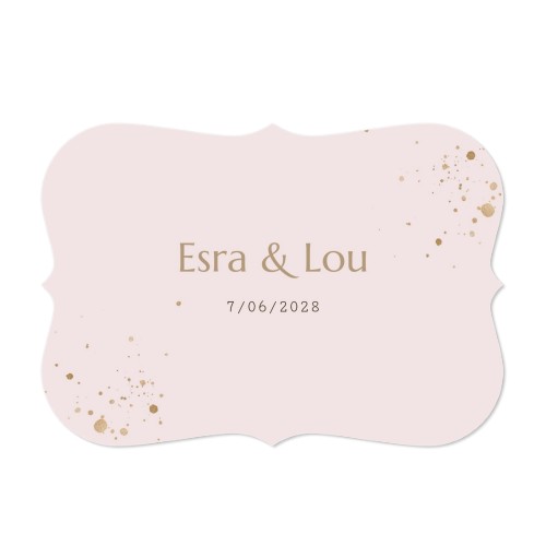 Faire-part 1 volet Accolades paysage 14,3 x 10 cm