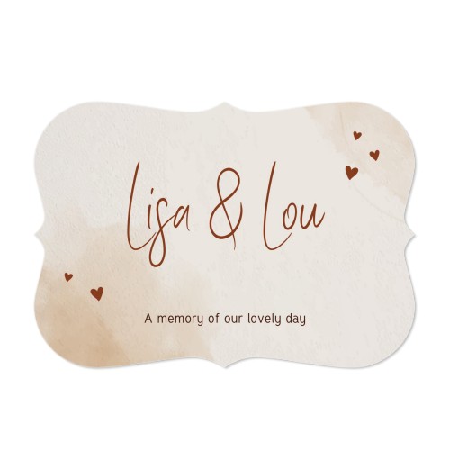Single card with brackets Landscape 14,3 x 10 cm Single card with brackets Landscape 14,3 x 10 cm