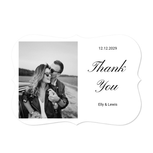 Faire-part 1 volet Accolades paysage 14,3 x 10 cm