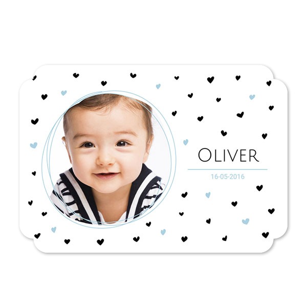 Enkle Fotokort dobbelt afrunding landskap 14,3 x 10 cm