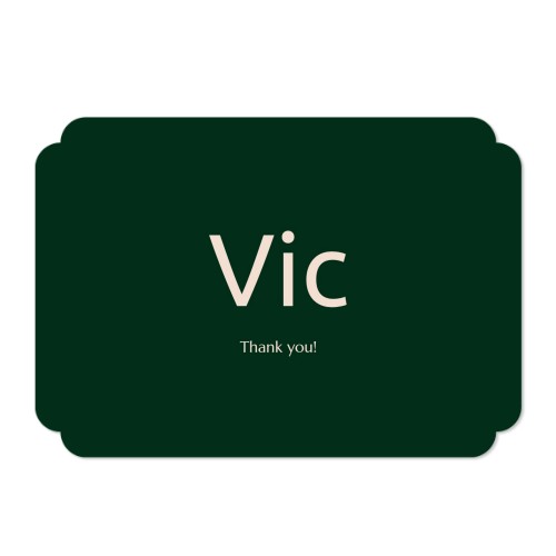 Single Card Double Rounded Horizontal 14,3 x 10 cm
