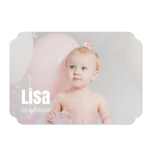 Klassinen Kuvakortti pilven muotoinen vaaka 14,3 x 10 cm