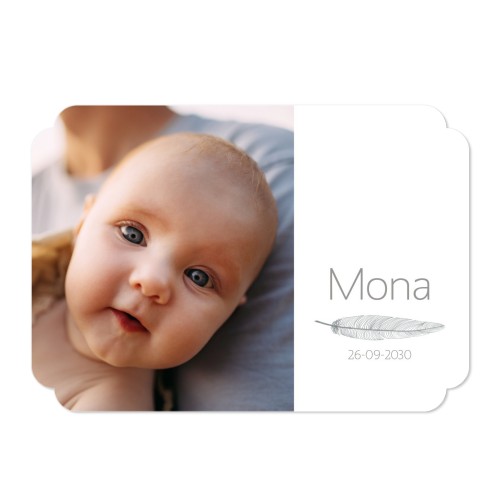 Grusskarte - Runde Ecken Querformat 14,3 x 10 cm