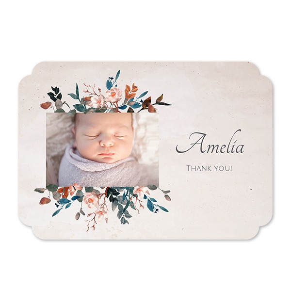 Grusskarte - Runde Ecken Querformat 14,3 x 10 cm