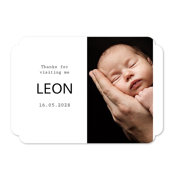Single Card Double Rounded Horizontal 14,3 x 10 cm