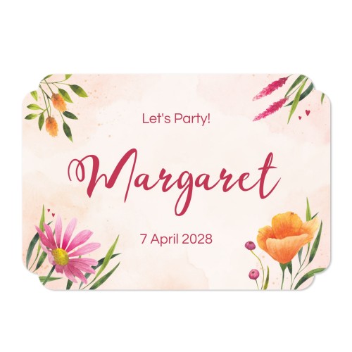 Faire-part 1 volet Bords nuage paysage 14,3 x 10 cm Faire-part 1 volet Bords nuage paysage 14,3 x 10 cm