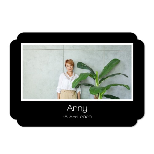 Faire-part 1 volet Bords nuage paysage 14,3 x 10 cm