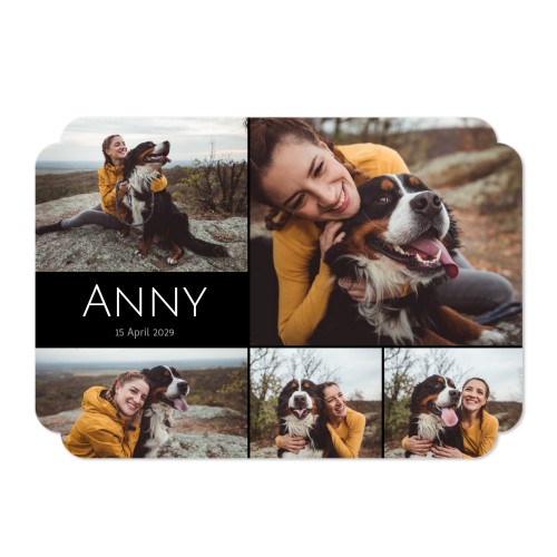 Enkle Fotokort dobbelt afrunding landskap 14,3 x 10 cm Enkle Fotokort dobbelt afrunding landskap 14,3 x 10 cm