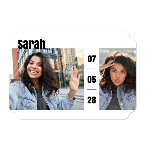 Single Card Double Rounded Horizontal 14,3 x 10 cm