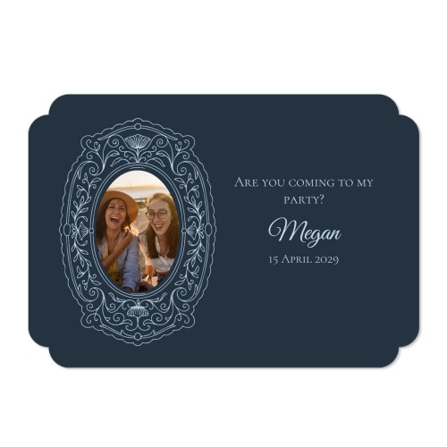 Grusskarte - Runde Ecken Querformat 14,3 x 10 cm