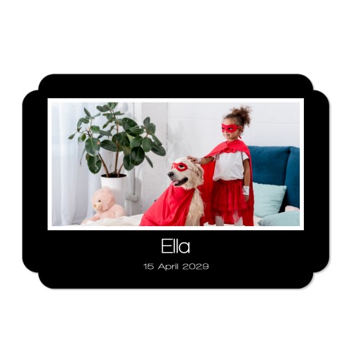 Single Card Double Rounded Horizontal 14,3 x 10 cm