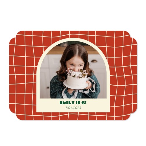 Faire-part 1 volet Bords nuage paysage 14,3 x 10 cm