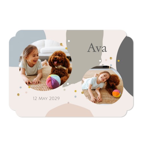 Single Card Double Rounded Horizontal 14,3 x 10 cm