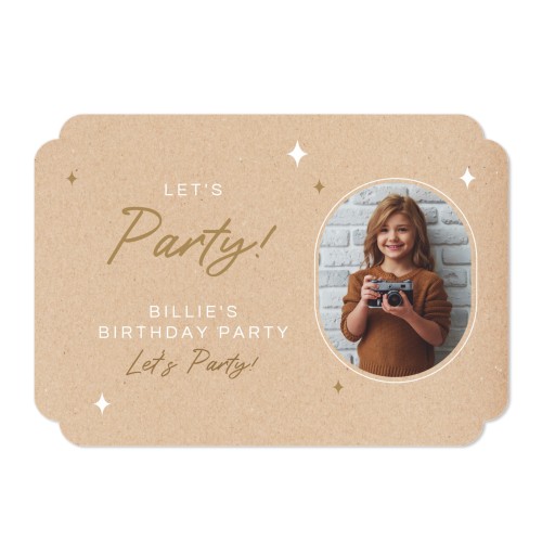 Faire-part 1 volet Bords nuage paysage 14,3 x 10 cm