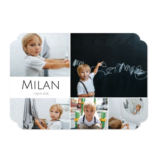 Enkle Fotokort dobbel avrunding liggende 14,3 x 10 cm