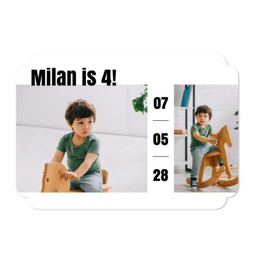 Single Card Double Rounded Horizontal 14,3 x 10 cm