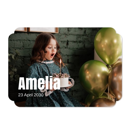 Single Card Double Rounded Horizontal 14,3 x 10 cm