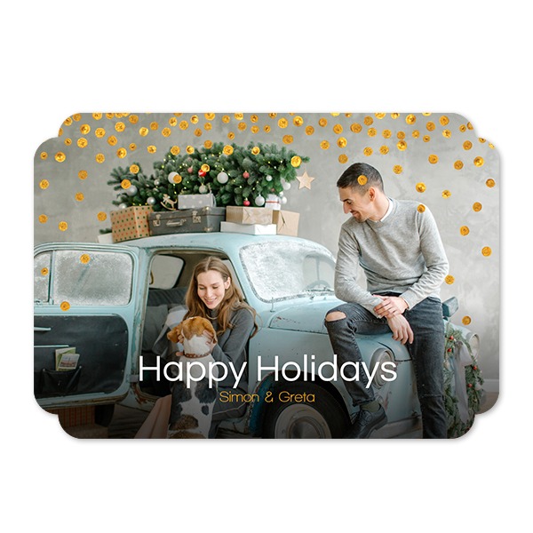 Single Card Double Rounded Horizontal 14,3 x 10 cm