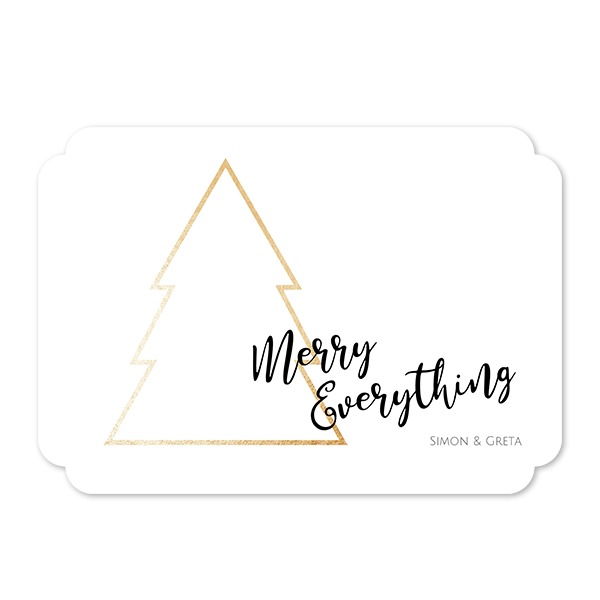 Grusskarte - Runde Ecken Querformat 14,3 x 10 cm