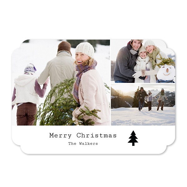 Faire-part 1 volet Bords nuage paysage 14,3 x 10 cm