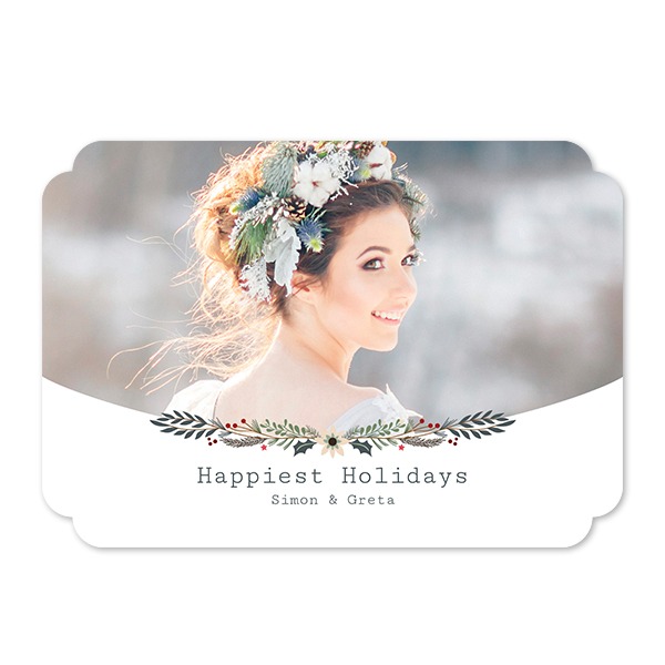 Klassinen Kuvakortti pilven muotoinen vaaka 14,3 x 10 cm