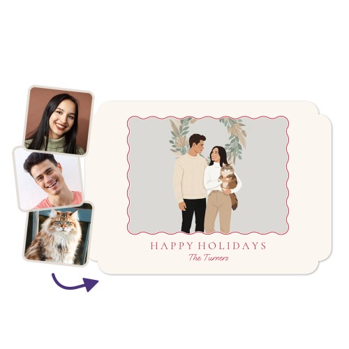 Vintage Scallop Frame Filter Soft Illustration Wreath Vintage Scallop Frame Filter Soft Illustration Wreath