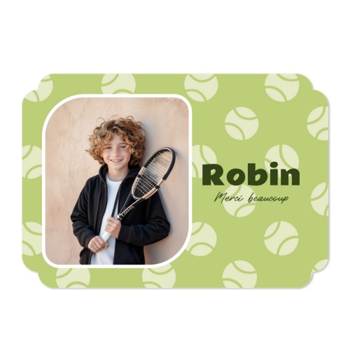 Faire-part 1 volet Bords nuage paysage 14,3 x 10 cm