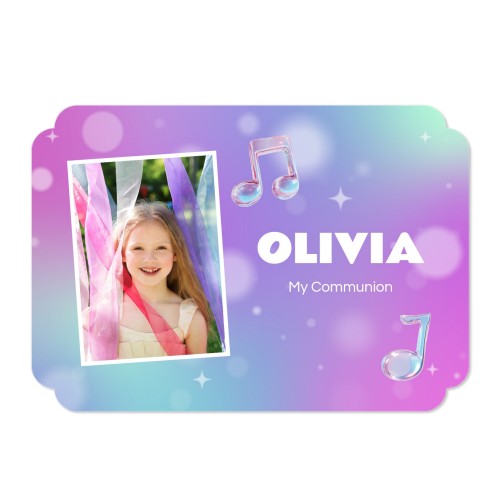 Holographic Music Notes