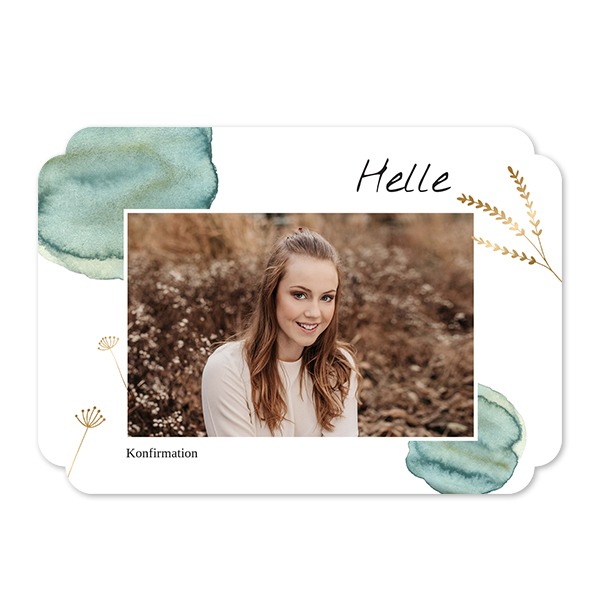 Enkle Fotokort dobbelt afrunding landskap 14,3 x 10 cm Enkle Fotokort dobbelt afrunding landskap 14,3 x 10 cm