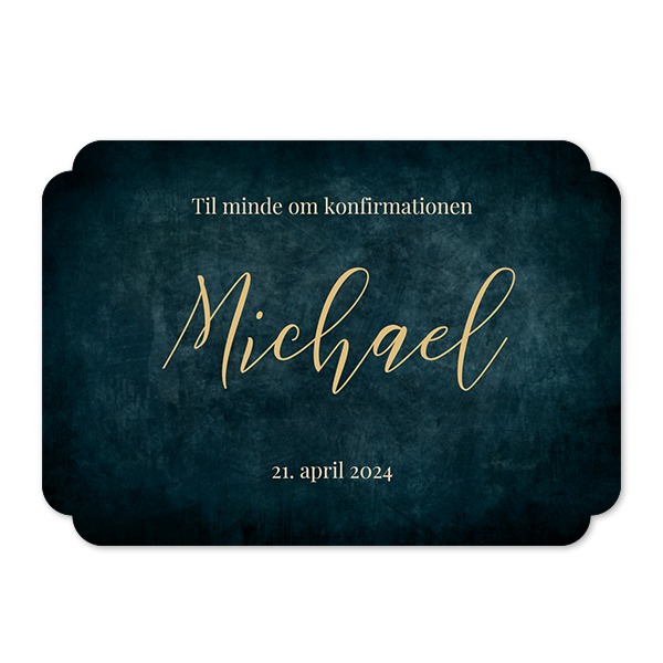 Enkle Fotokort dobbelt afrunding landskap 14,3 x 10 cm