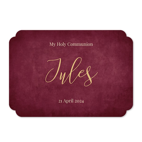 Faire-part 1 volet Bords nuage paysage 14,3 x 10 cm