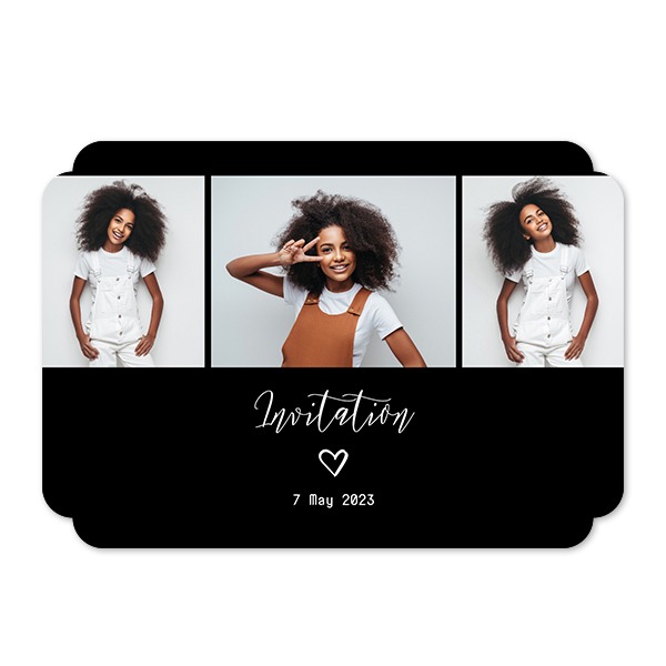 Single Card Double Rounded Horizontal 14,3 x 10 cm Single Card Double Rounded Horizontal 14,3 x 10 cm