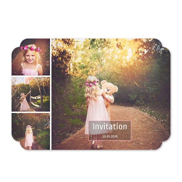 Single Card Double Rounded Horizontal 14,3 x 10 cm